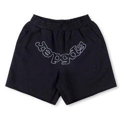 Sp5der OG Logo Sweat Shorts Black