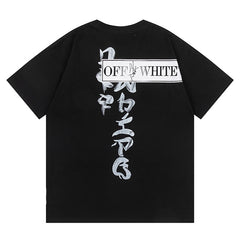 OFF WHITE Type Sticker black t-shirt