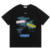 OFF WHITE Type Sticker black t-shirt