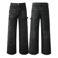 Purple Brand Crystal Diamond Jeans #104