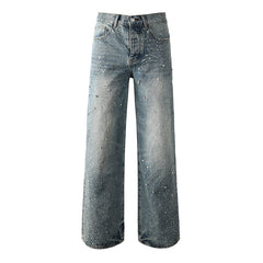 Purple Brand Crystal Diamond Jeans #9133