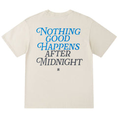 AMlRl Nights Cotton Crewneck T-Shirts