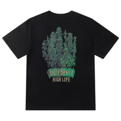 AMlRl Leaf-Print Crewneck Cotton-Jersey T-Shirt