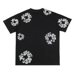 Denim Tears Crystal Patch Cotton logo Design T-Shirts