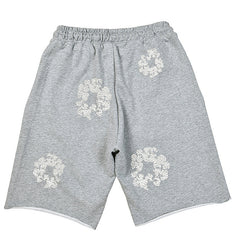 Denim Tears Crystal Patch Cotton logo Design Shorts