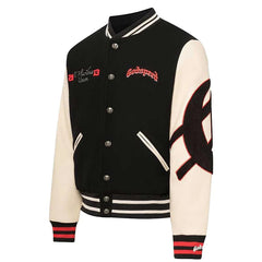 Godspeed Mankind Vs Ai Varsity Jacket Black/red