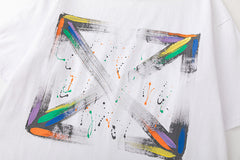 Off White Arrow Pattern Printed T-Shirt