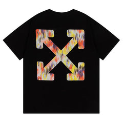Off White Arrow Pattern Printed T-Shirt