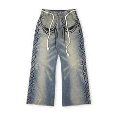 Hellstar Raw Edge Airbrushed Jeans