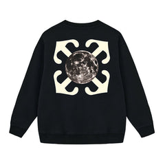 Off White Arrow Pattern Printed Sweatshirts