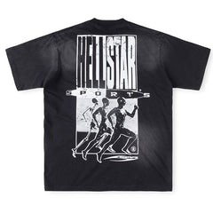 HELLSTAR Graphic Print Relaxed Fit Cotton T-Shirt