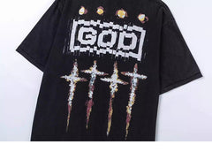 SAINT MICHAEL God Short Sleeve T-Shirt