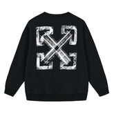 Off White Arrow Pattern Printed Sweatshirts