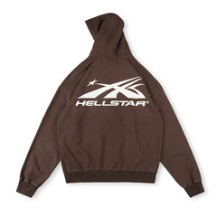 Hellstar HS Logo Zip Up Hoodie Black