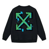 Off White Arrow Pattern Printed Sweatshirts