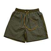 RHUDE Colorblock embroidered letters Shorts