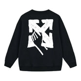 Off White Arrow Pattern Printed Sweatshirts