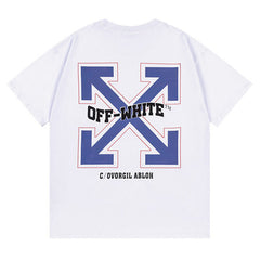 Off White Arrow Pattern Printed T-Shirt