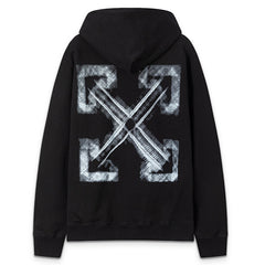 Off-White Logo Pattern Arrow Printed Hoodie