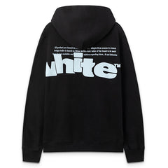 Off-White Kids Type Graphic Cotton Hoodie