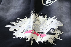 Hellstar Classic Letter Avatar Washed Shorts