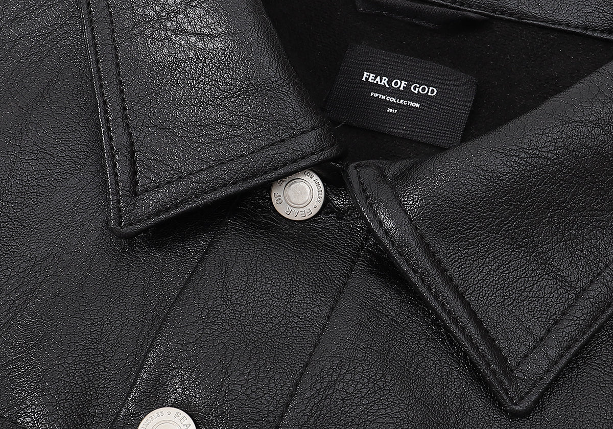 FEAR OF GOD casual leather jacket