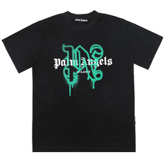 Palm Angels logo-print cotton T-shirts