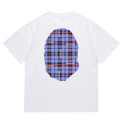 BAPE Logo Check Big Ape Head Tee