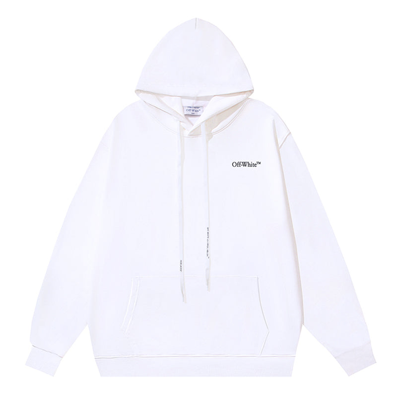 Off White Logo Printed Hoodie