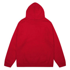 AMIRI Red Core Knitted Sweater Hoodie