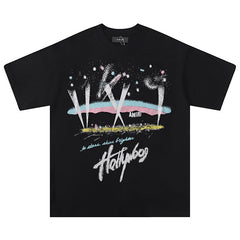 Amiri Hollywood Cotton Graphic T-Shirt