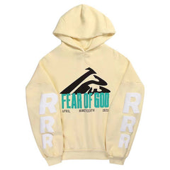 Fear Of God X RRR123 washed and distressed Hoodies