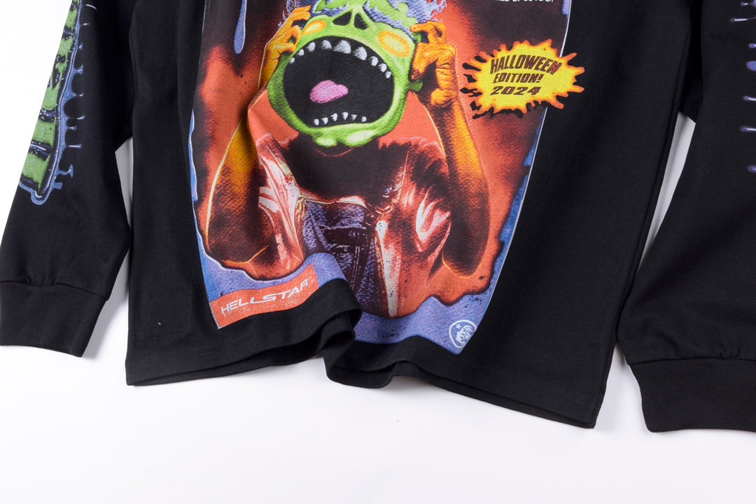 Hellstar Horror Book Longsleeves T-shirt