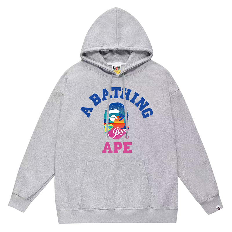 BAPE Ape Head Letter Pattern Print Hoodie