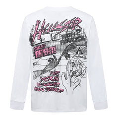 Hellstar Studios Online Cream Long Sleeve Tee