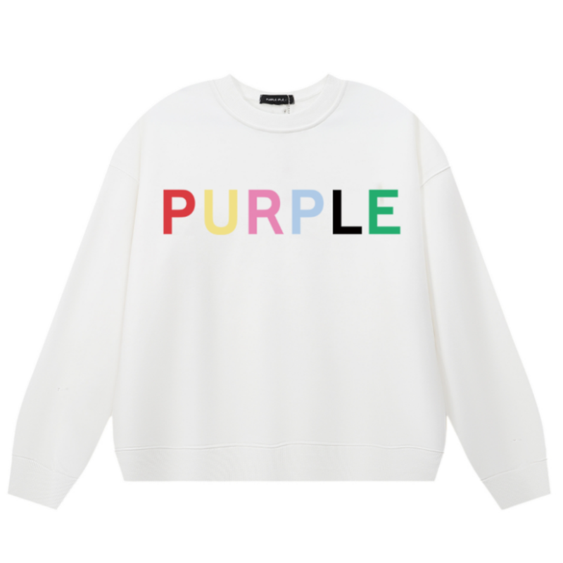 Purple Brand Logo Printed Sweatshirts