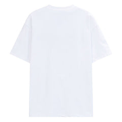 LANVIN Letter Embroidery Logo T-Shirt White