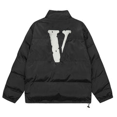 VLONE classic big V logo embroidered casual cotton jacket