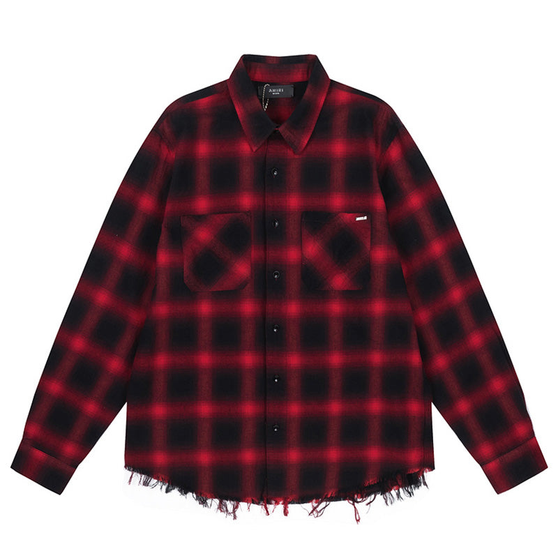 AMIRI plaid long sleeve shirt