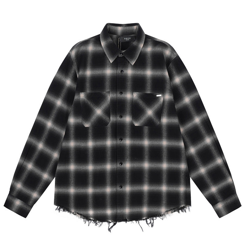 AMIRI plaid long sleeve shirt