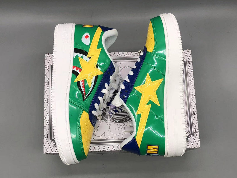 BAPE Bapesta Low M2 'Green Shark Face'