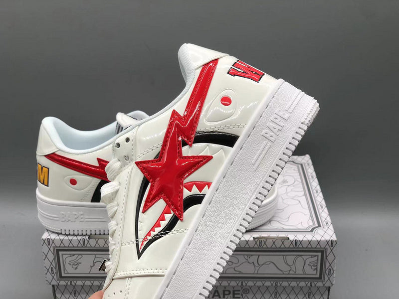 A Bathing Ape Bape Sta Low Shark White