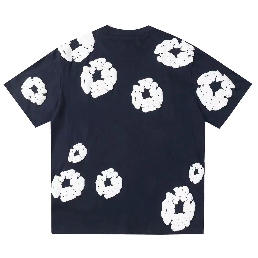 Denim Tears Men's Black T-shirt Navy