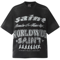 SAINT MICHAEL Logo Print T-Shirts