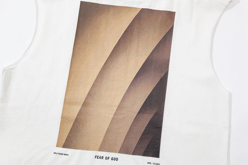 Fear Of God x RRR123 x Hollywood new three-party joint Sleeveless T-Shirts