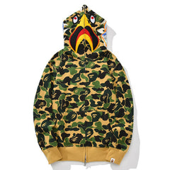 BAPE Unisex Street Style Plain Logo Skater Style Hoodie Short Suit