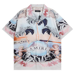 Amiri Men's Cherub Silk Shirt/Short/Suit