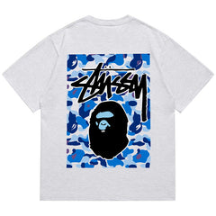 BAPE X Stussy Ape Head Tee