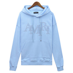 AMlRl logo-applique cotton Hoodies