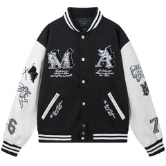 AMIRI Angel Branded Woven Varsity Jacket